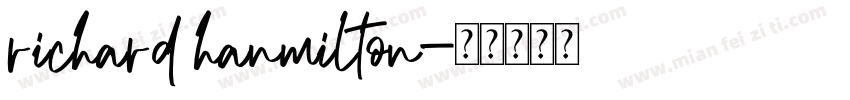 richard hanmilton字体转换